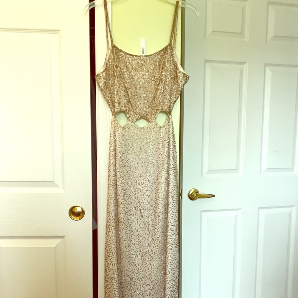 Beaded, long Prom dress